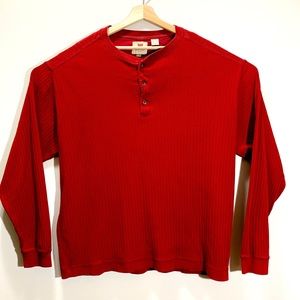 Vintage Levi’s Henley XL red